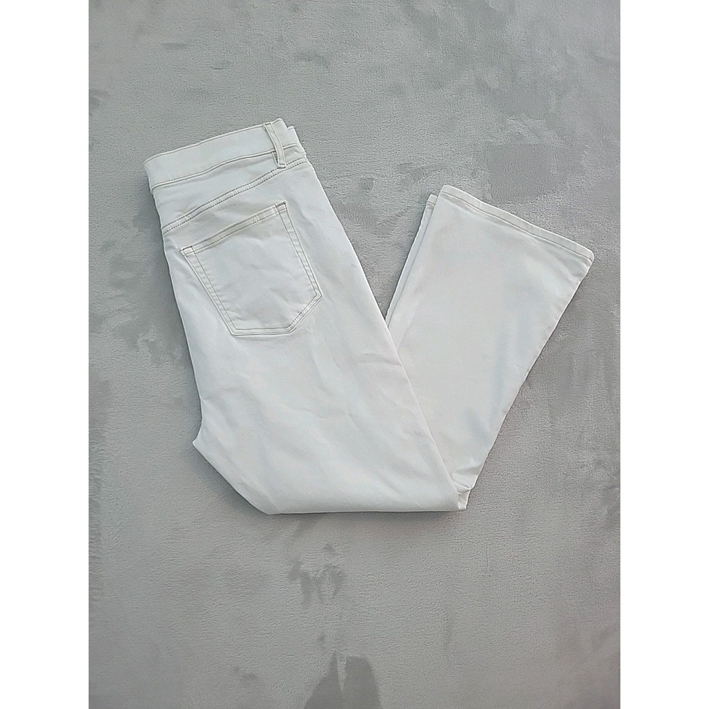 LOFT The Kick Crop Ivory Ankle Pants Women's  31/12 EUC